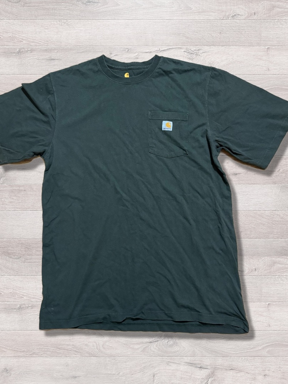 Carhartt Mens Work Pocket T Shirt Adult Large Tall Green Short Sleeve Tee